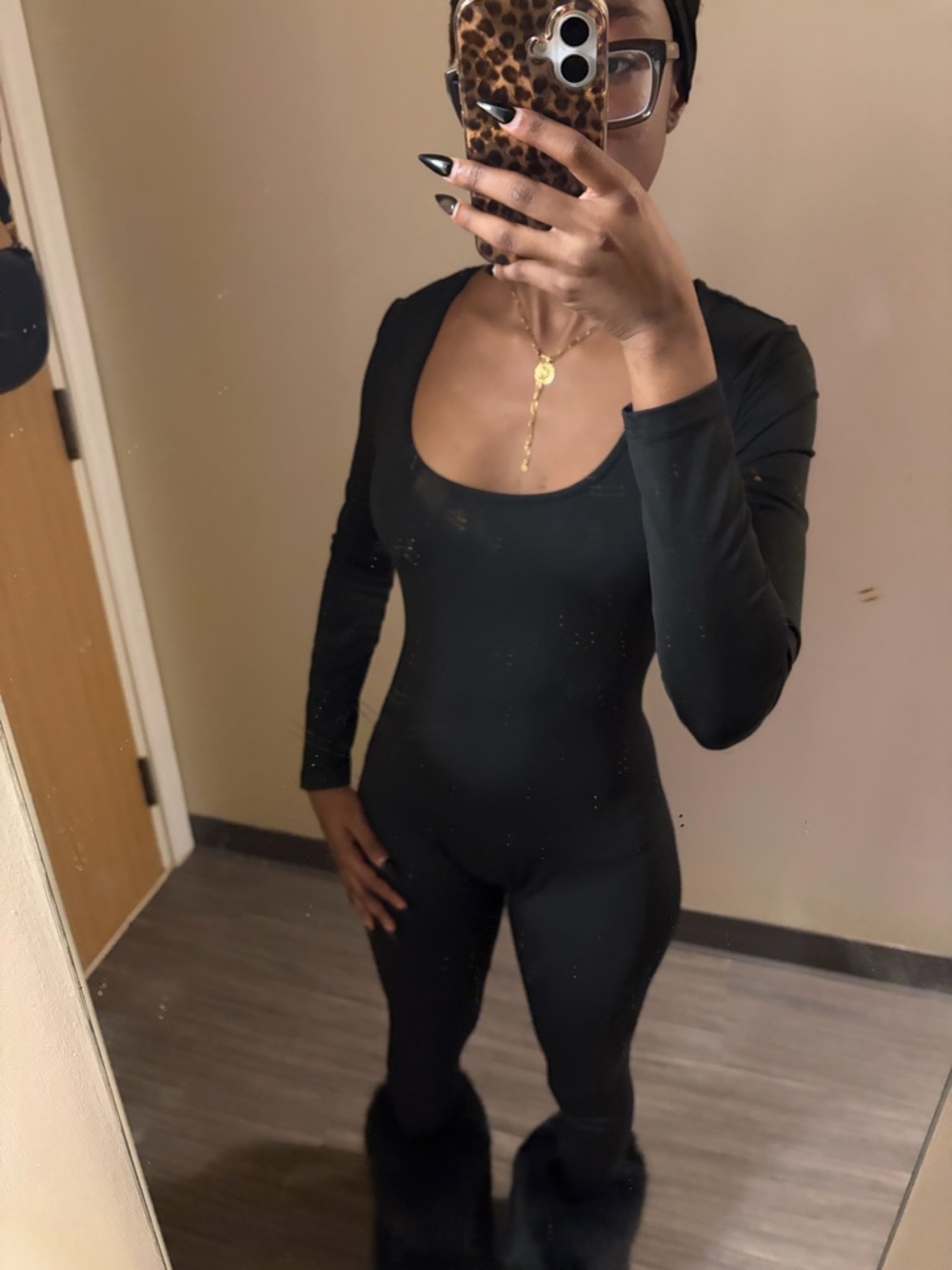Women’s black jumpsuit